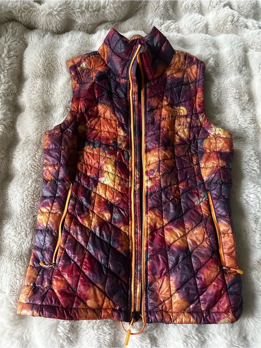 The North Face Women's Quilted Vest - Sunset Tie-Dye